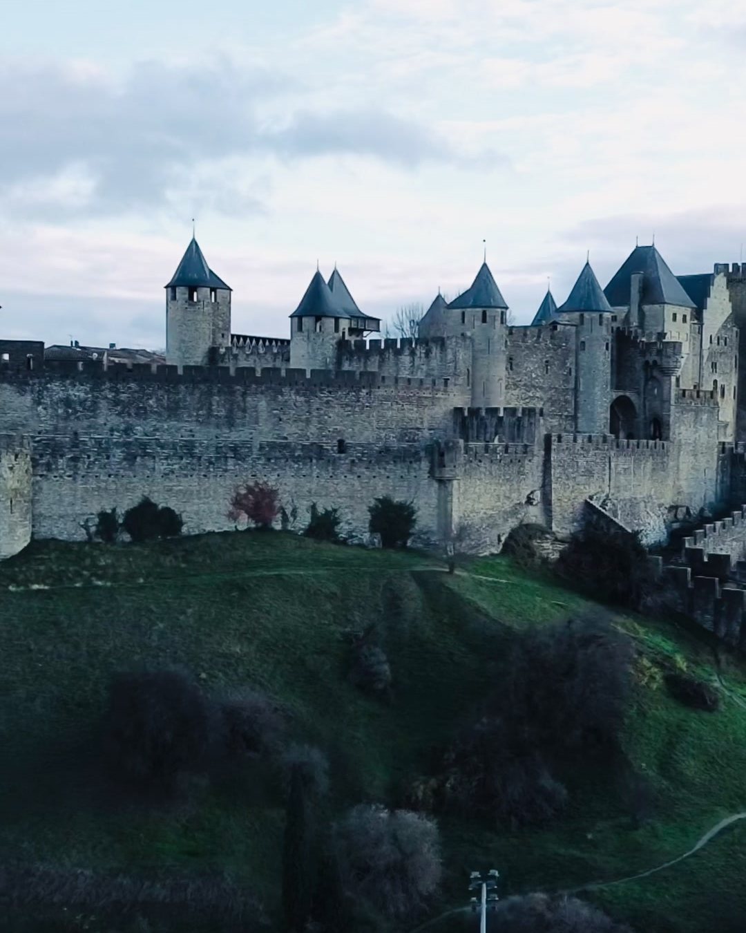 La ciudadela amurallada de Carcasona con sus torres